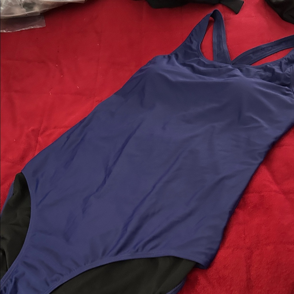 Blue One-Piece Swimsuit